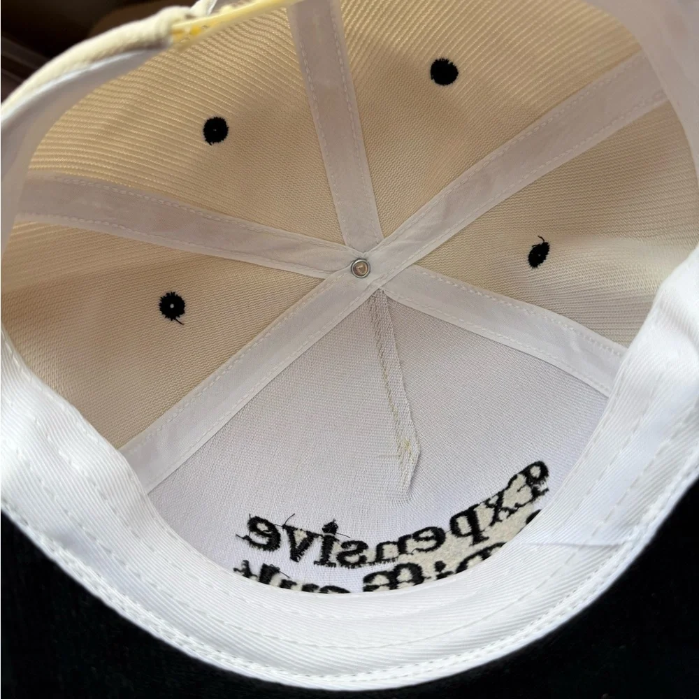 New and Unworn Black and White hat - Picture 2 of 2